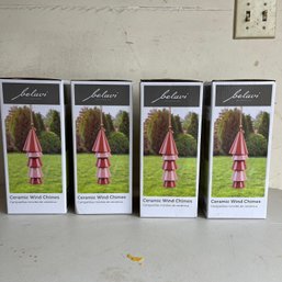 A Set Of 4 Ceramic Wind Chimes New In Boxes
