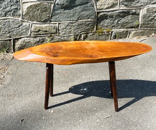 Roy Sheldon Marlboro Vermont, Fabulous Table Sliced On The Bias From Forest Trees