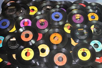 Table Full Of 45 Rpm Records Over 100 - Lot Three