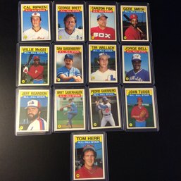 (13) 1986 Topps Tiffany All Star Cards