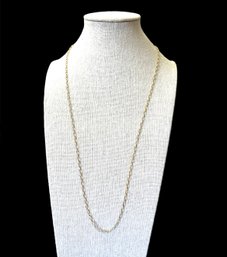 Sterling Silver Vermail Linked Chain Necklace