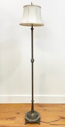 A Vintage Bronze And Onyx Floor Lamp