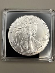 Beautiful 2023 American Eagle Silver Dollar In Plastic Case