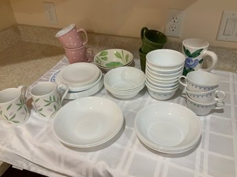 Collection Of Corelle Dishes And More