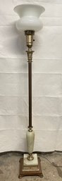 Marble Case Metal Ornate Floor Lamp