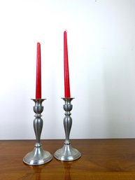 Pewter Candlesticks