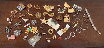 Costume Jewelry Brooches And Pins