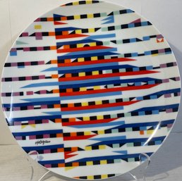 Y. Agam Limited Edition Ornamental Plate