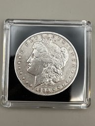 Beautiful 1900-O Morgan Silver Dollar In Plastic Case