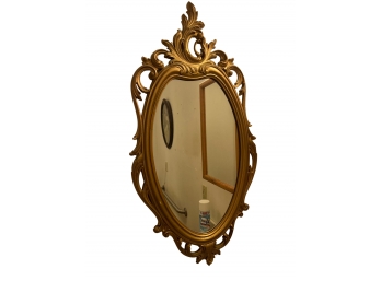 Gold Sirocco Style Mirror