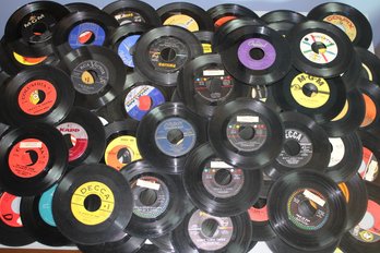 Table Full Of 45 Rpm Records Over 70 - Lot Four