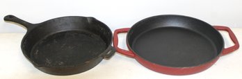 2 Cast Iron Frying Pans