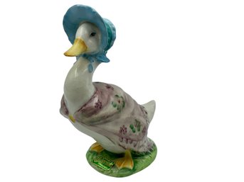 Beatrix Potter - Jemima Puddleduck Porcelain Figurine, Beswick, England.