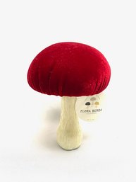 Contemporary Flora Bunda Upholstered Mushroom Figurine