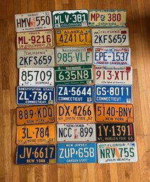 Vintage USA License Plate Collection