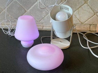 Mathmos Color Changing Mood Lamps By Lava Lamp Company & An Indoor Spotlight
