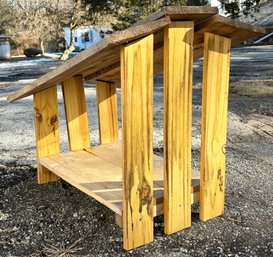 A Rustic Kindling Shelf - Great For Firewood Or A Porch!