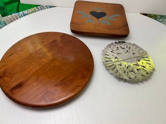 Lazy Susan & Trivet Trio