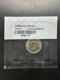 1995-P Uncirculated Jefferson Nickel In Littleton Package