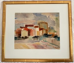 Gaylord Flory (American, 1950) Watercolor Painting, 'Montrouge' Purchased For $750 In 2004