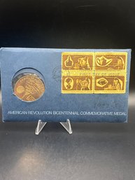 1972 Bicentennial Commemorative Medal And Stamps