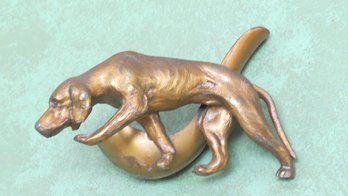 1950s Metal Hunting Dog Pipe Stand