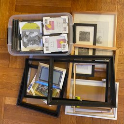 Over 30 Picture Frames In A Variety Of Sizes, Mostly Unused