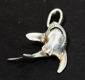 Sterling Silver 'jaws' Shark Pendant