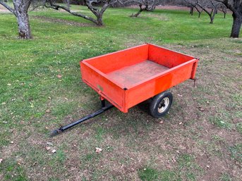 Heavy Duty Metal Trailer For Garden Tractor