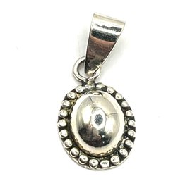 Vintage Mexican Sterling Silver Ornate Pendant