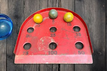 Vintage 1930s SkeeBall Metal Game