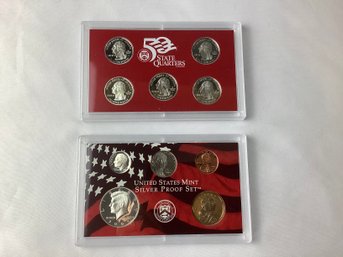 2006 S US Mint SILVER Proof Set With 10 Coins Box And COA