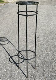 A Vintage Modern Wrought Iron Pedestal