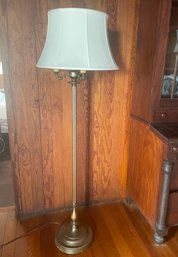 Vintage Four Light Brass Floor Lamp