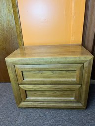 Thomasville Vintage Modern Oak Nightstand (1 Of 2)