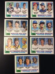 (7) 1982 Topps Future Stars Rookie Cards