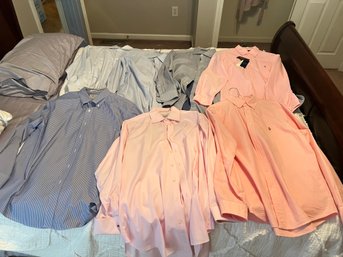 Lot Of 7 Dress Shirts Including Polo Ralph Lauren New With Tags