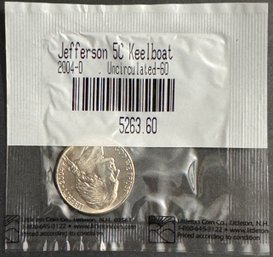 2004-D Uncirculated Jefferson Nickel Keel Boat In Littleton Package