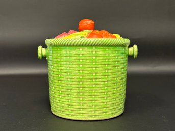 Vintage Cookie Jar: Fruit Basket