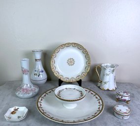 Mixed Grouping Of Limoges Pieces -  Du Telier, Haviland & Co, CD And Others