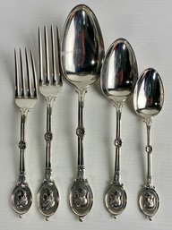 Ball, Black & Co. Sterling Silver Medallion Spoons (5)
