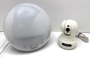 Philips Wake-up Light HF3520 With Radio & Conico CCTV Camera Model F1 362B