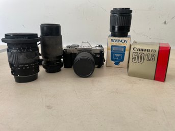 Vintage Camera And Lens Collection