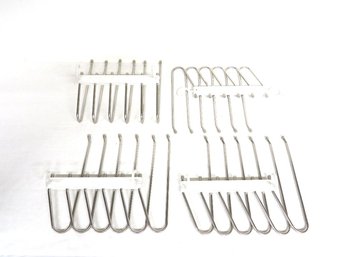 Closet Rod Organizing Stainless & Plastic Skirt/slack Hangars