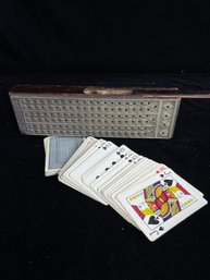 Vintage Pinochle Card Game Metal Scorer