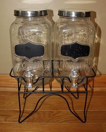 Lemonade / Water Dispensers On Rack
