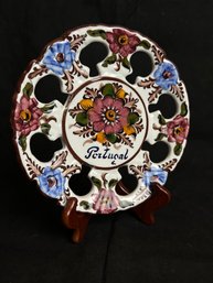 Floral Portugal Cut Out Decorative Dish