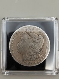 Beautiful 1885-O Morgan Silver Dollar In Plastic Case