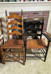TWO ANTIQUE CHAIRS