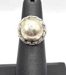 Vintage Mexican Sterling Silver Ornate Ring, Size 5.5